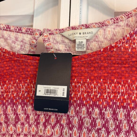 Lucky Brand Pink Top Size Small - Picture 5 of 6